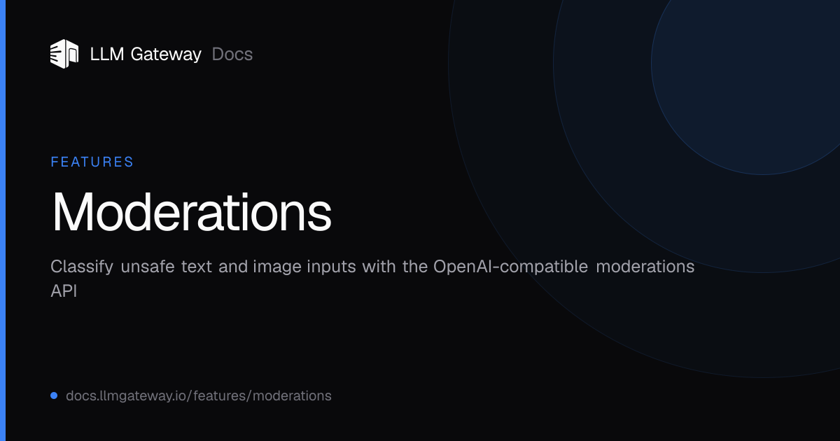 Moderations