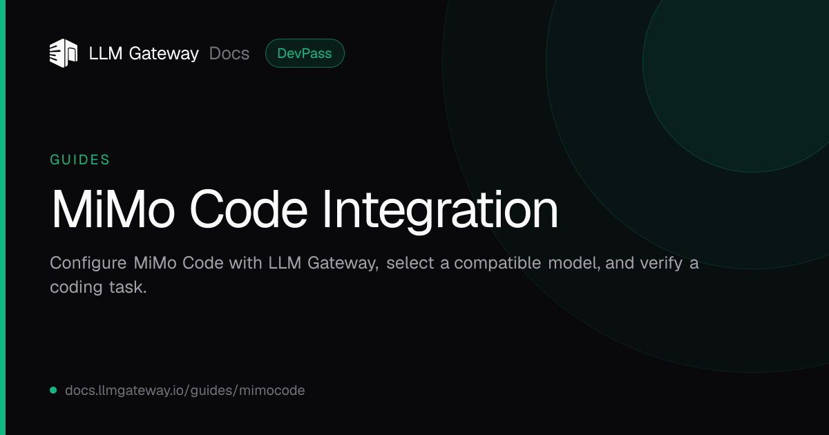 MiMo Code Integration
