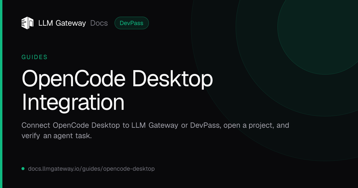 OpenCode Desktop Integration