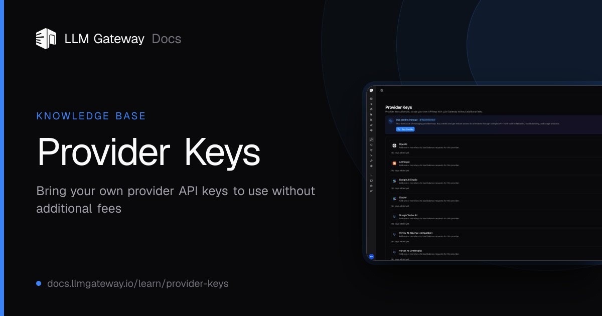 Provider Keys